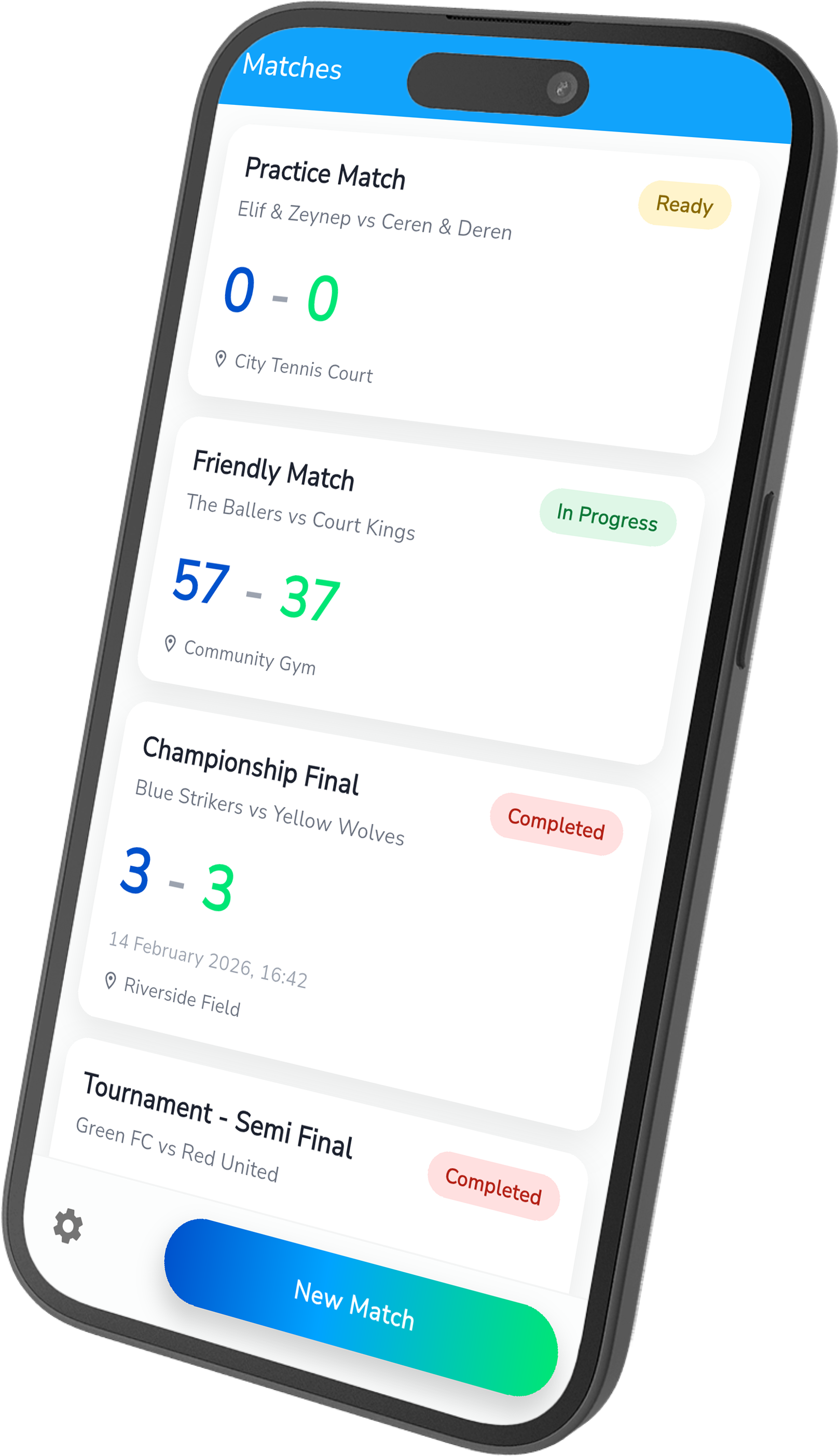 ScoreTab App Screenshot
